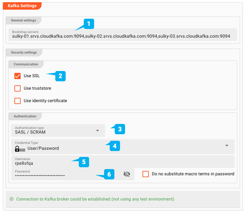 Kafka Settings