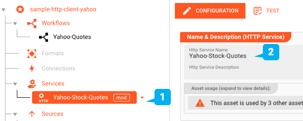 Creating the Http-Service Asset