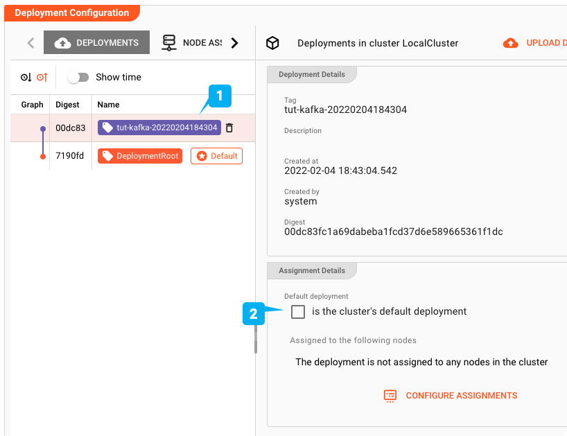 Make a Deployment the default