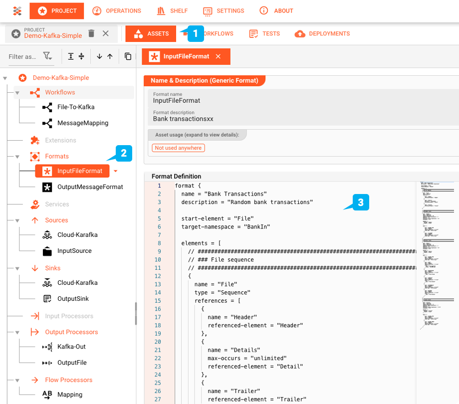 Generic Format Asset definition