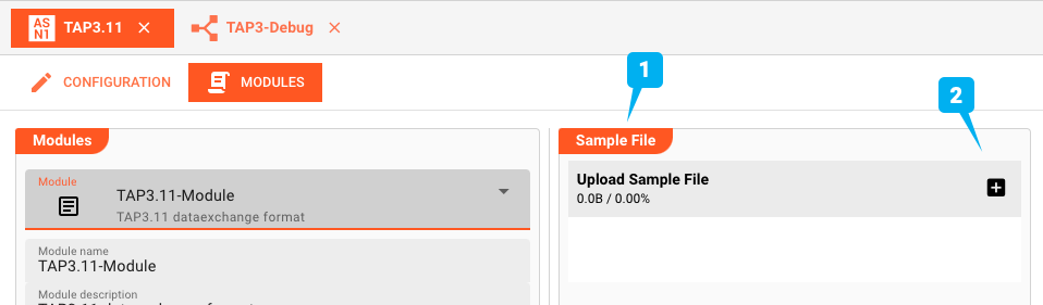 Uploading ASN.1 Sample File