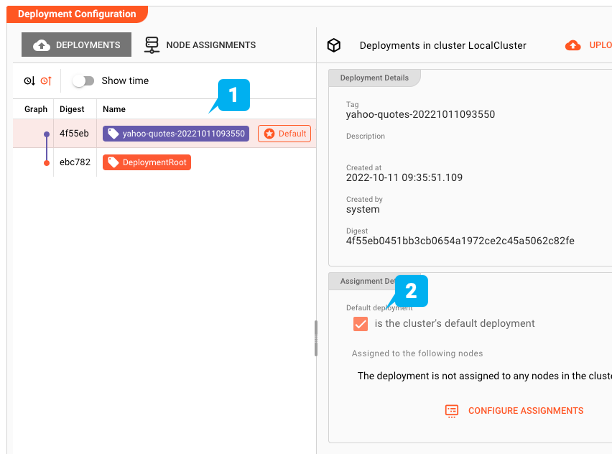 Make a Deployment the default